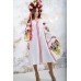 Embroidered boho dress "Flora" White
